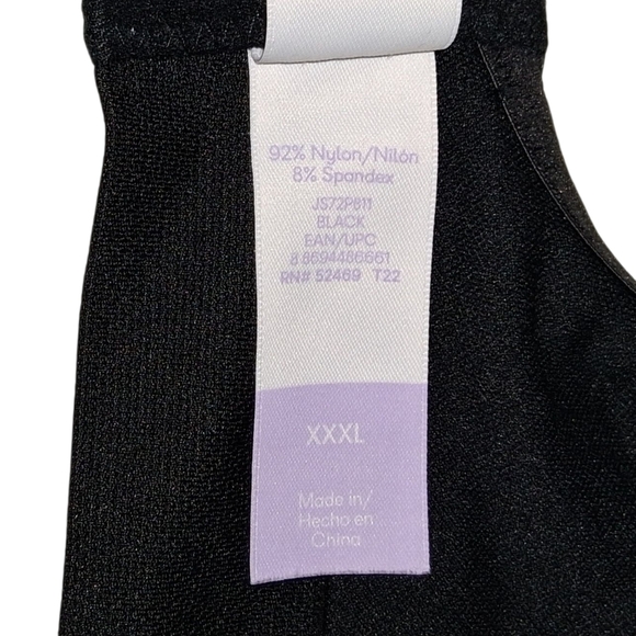 SALE EUC JOYSPUN Sz. XXXL Black Padded Bra - Picture 6 of 7